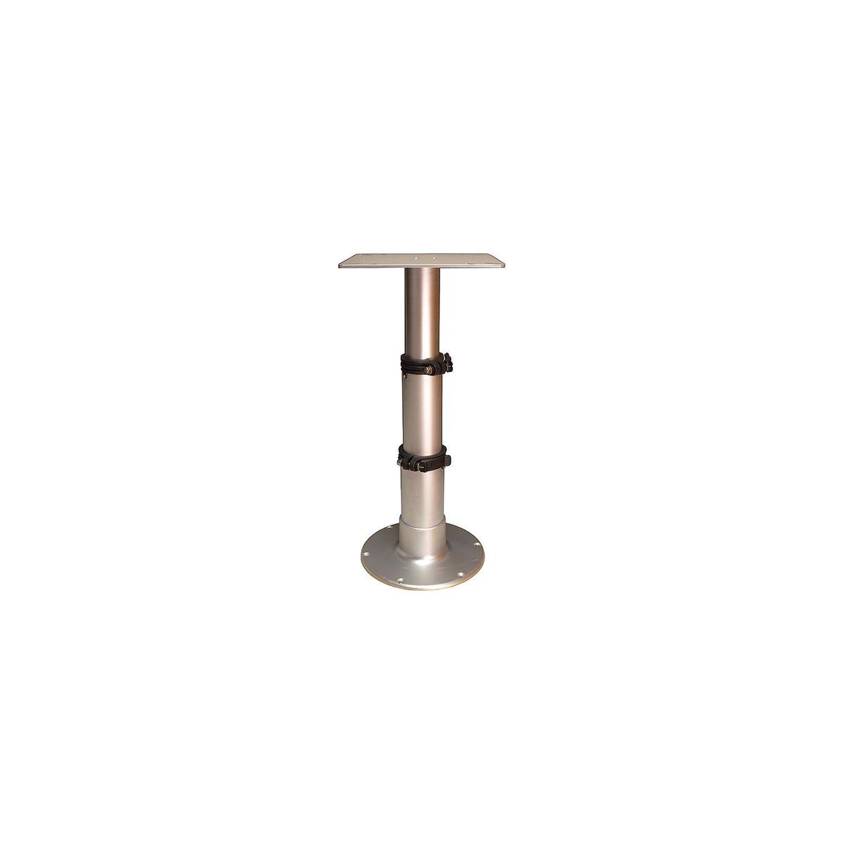 Springfield 1660230 3-Stage Clear Anodized Pedestal Set (Includes Square Table Mount and Base), 12-3/4, 20, 28