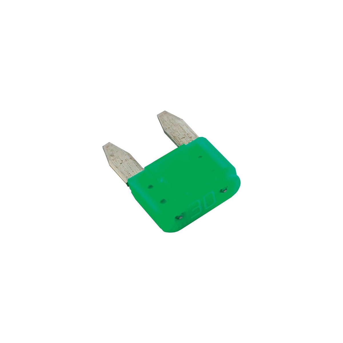 Blue Sea 5274 ATM Mini Blade Fuse, 30 Amp, Green, 2/pk