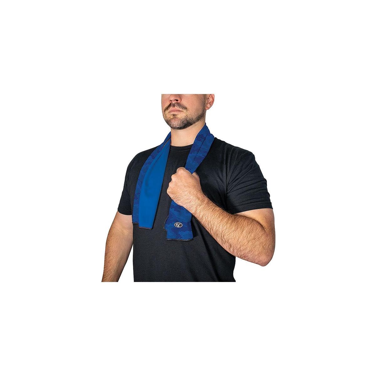 Yachter's Choice 48100 Reversible Cooling Towel, Blue