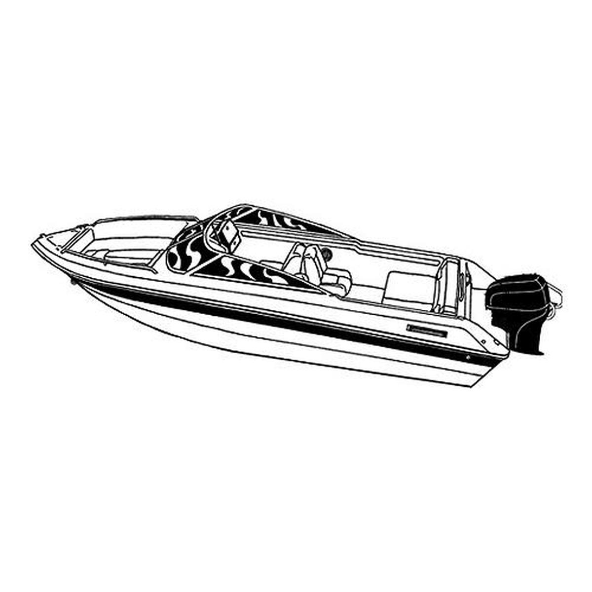 Carver 77019F10 V-Hull Runabouts With Windshield & Hand Or Bow Rails - (Including Eurostyle), 19'6, Slate Gray Poly-Flex II