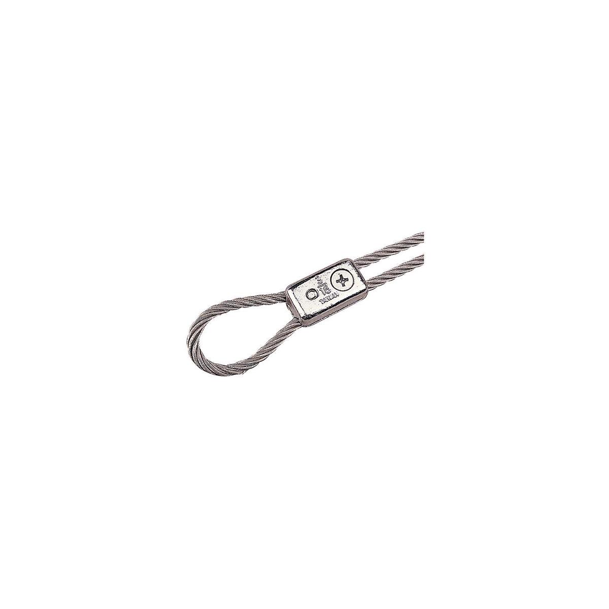Chrome Plated Zinc Cable Clamp, Pair