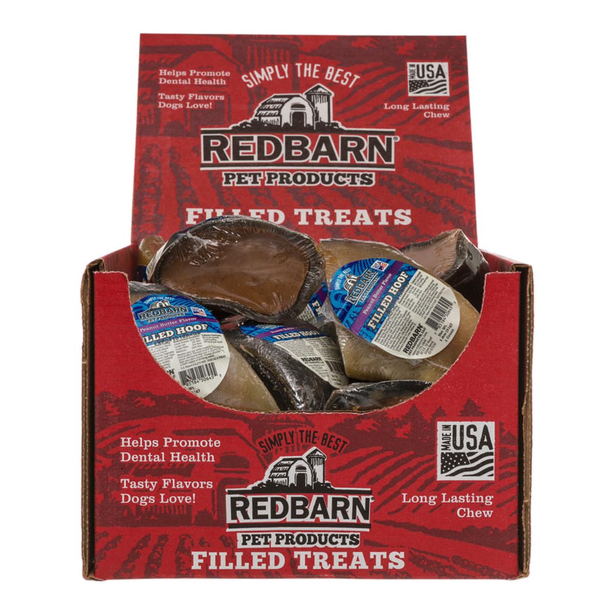 Redbarn Dog Treats Beef and Peanut Butter Bone Hoof For Dogs 4 in. 1 pk, Pack of 25