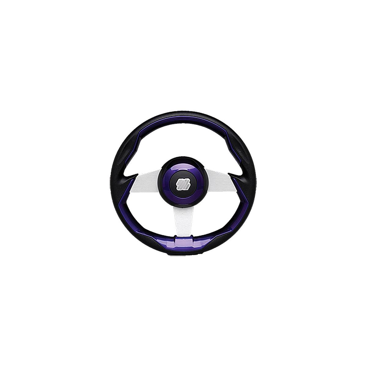 Uflex GRIMANIPLS Grimani Steering Wheel, Purple w/Silver Spokes
