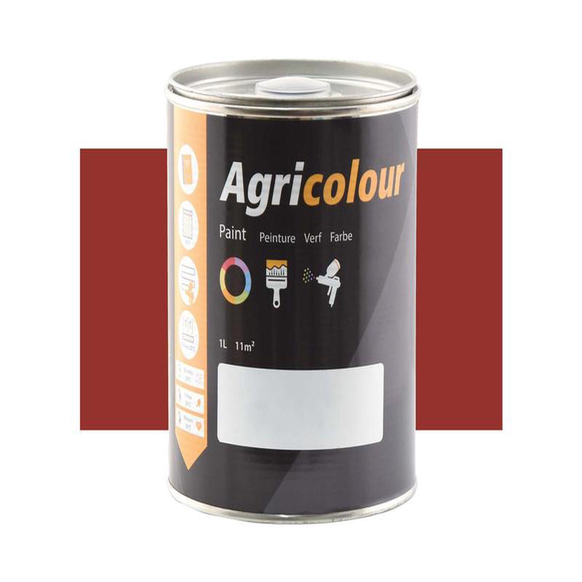 Agricolour - Light Brown Gloss Paint 1L Tin - Sparex Part S.82852