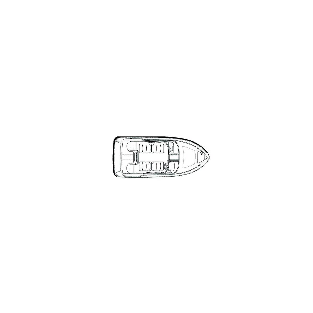 Carver 79004 Flex-Fit PRO Poly-Flex II Tri-Hull or V-Hull Boats I/O or O/B, Slate Gray