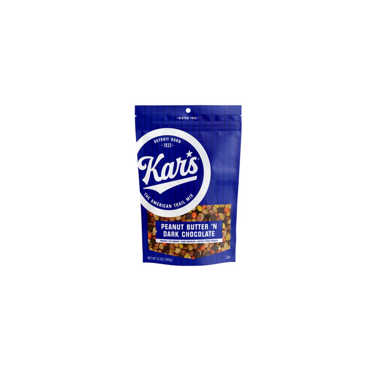 Kar's Peanut Butter 'N Dark Chocolate Trail Mix 12 oz Bagged, Pack of 6