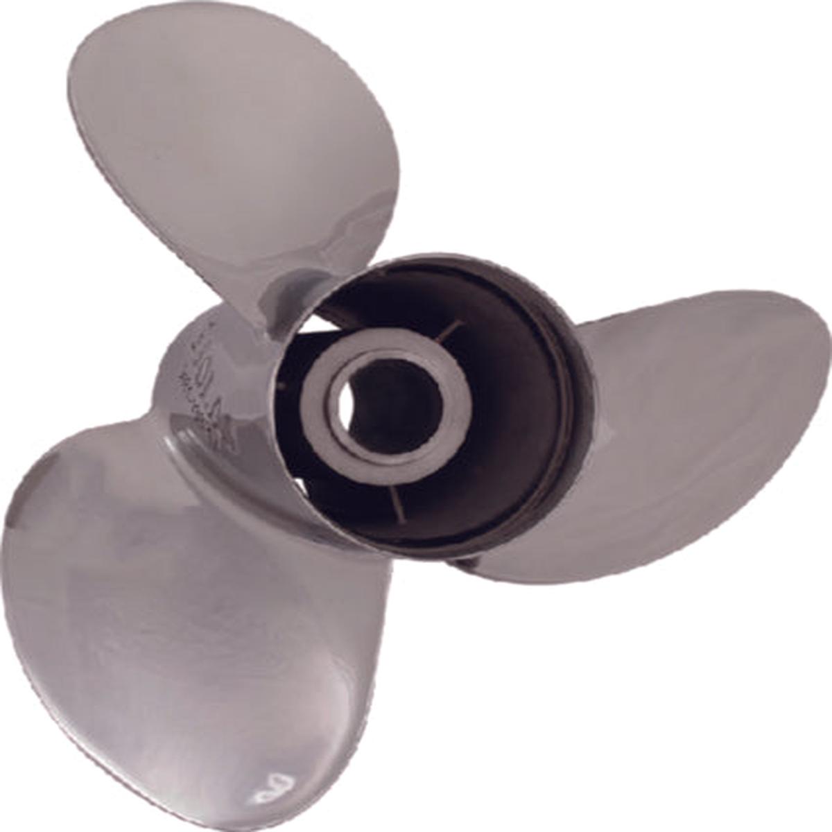 Solas Rubex NS3 Stainless Steel Interchangeable Hub 3-Blade Propeller, RH, 3-1/4 Gearcase, 11-1/8 x 14