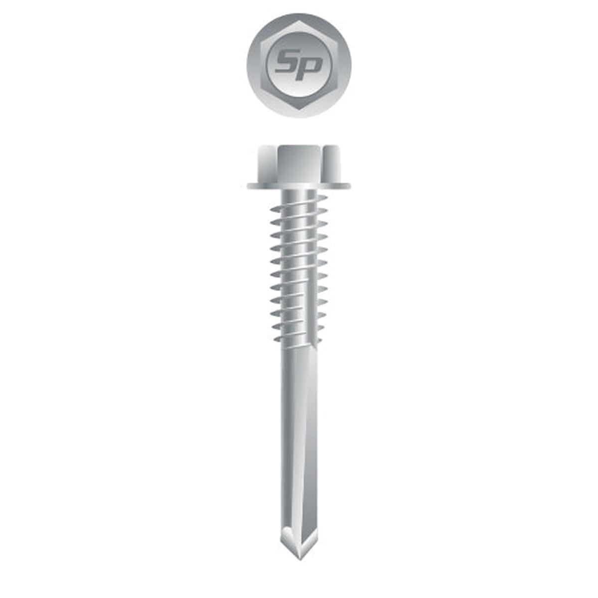 #12 Strong-Point Hex Washer Head 12-24 x 3, Strong-Shield
