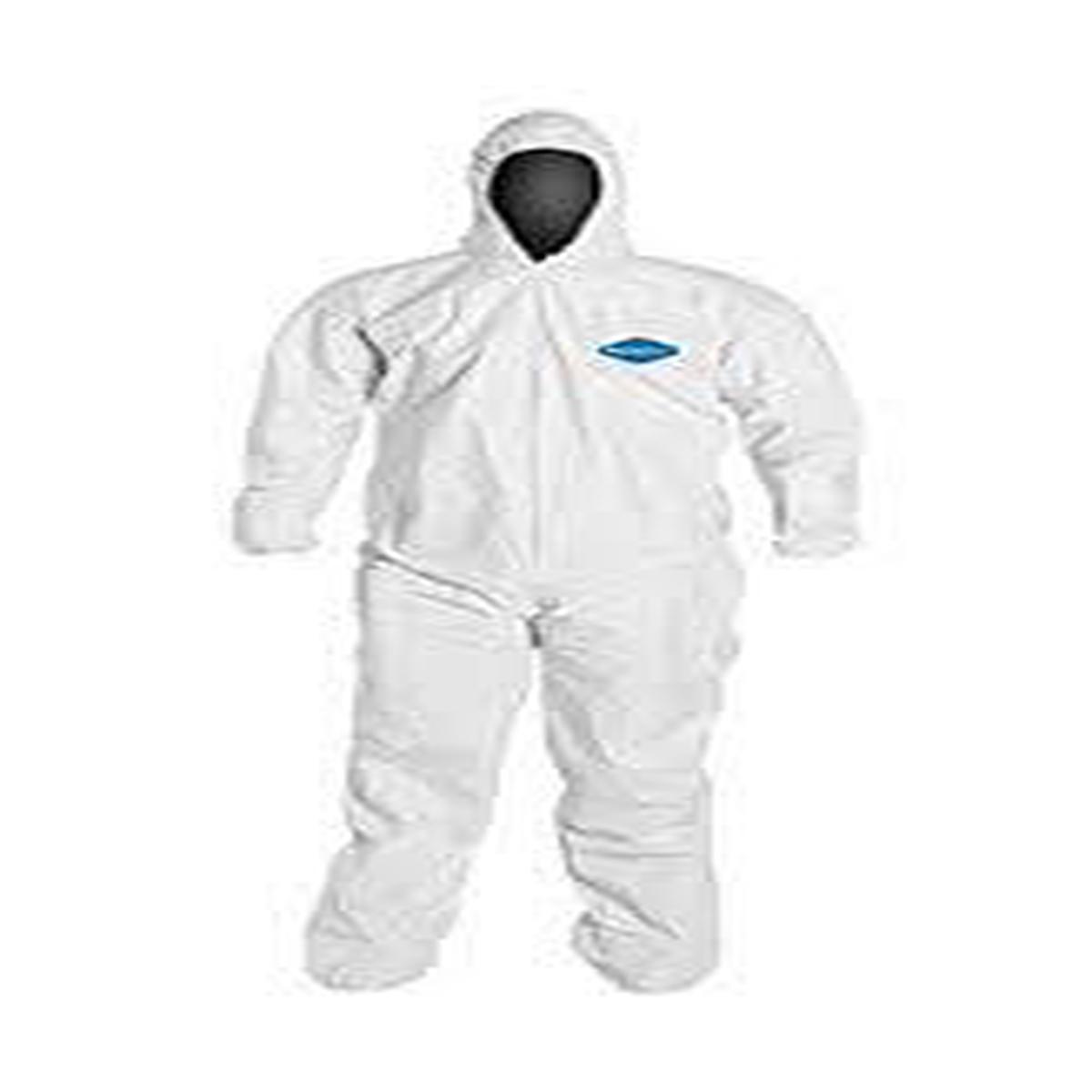 TUFF GARD, X-LARGE MICROPORUS COVERALL WITH HOOD [25/BOX]