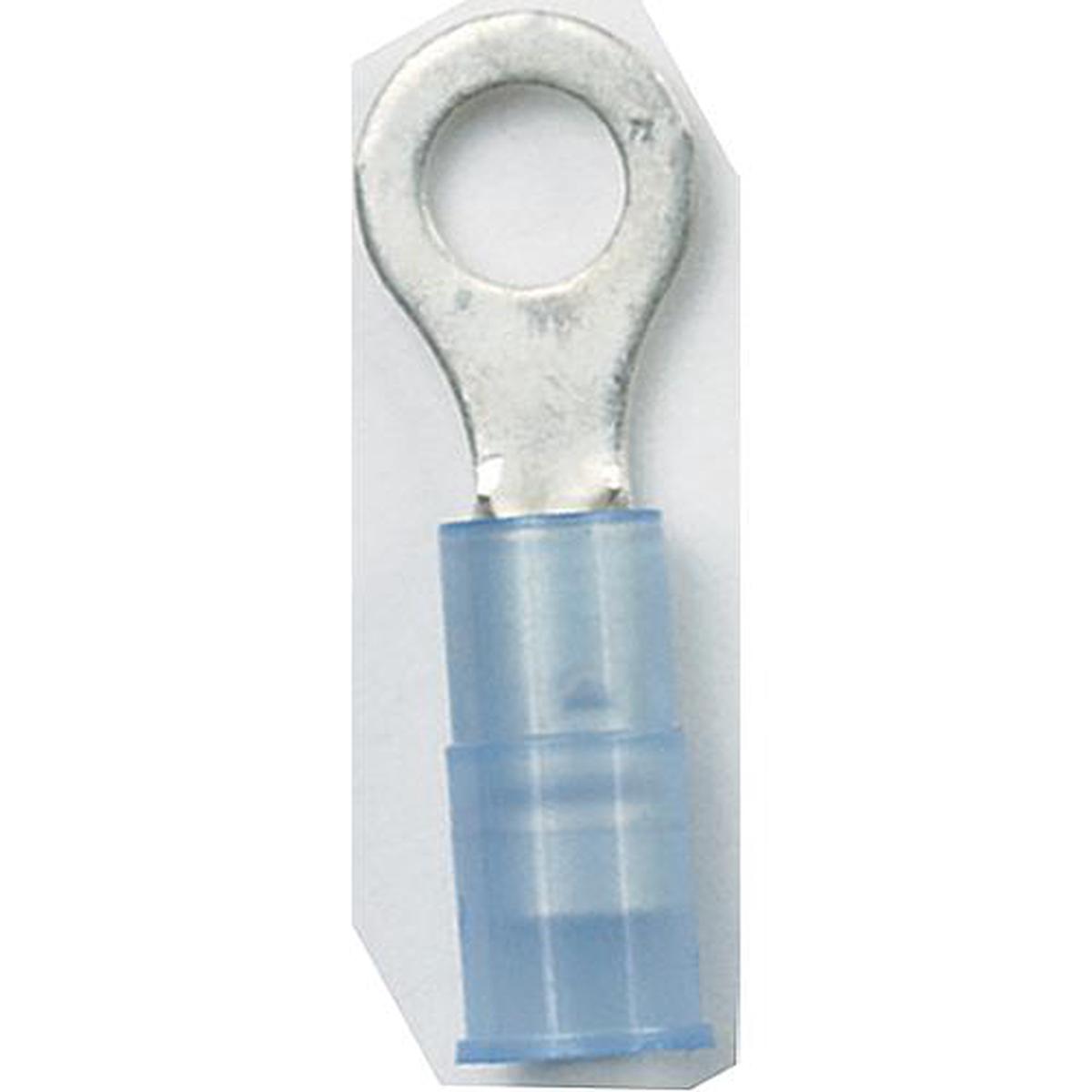 Ancor 220213 Marine Grade Nylon Insulated Ring Terminals, #10 Fastener, 16-14 Wire, Blue, 100/Pk, Pack of 14