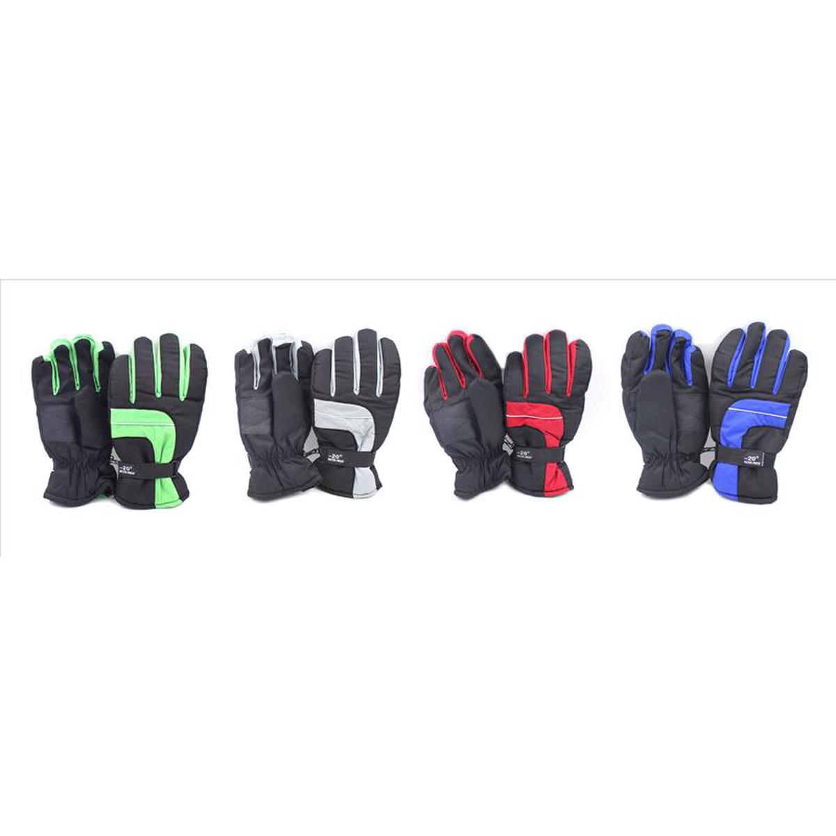 Diamond Visions Polar Wear L/XL Polyester SKI Black Gloves, Pack of 24