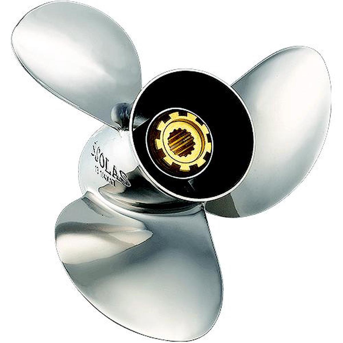Solas 3531-143-17 New Saturn Stainless Steel 3-Blade Propeller For Yamaha