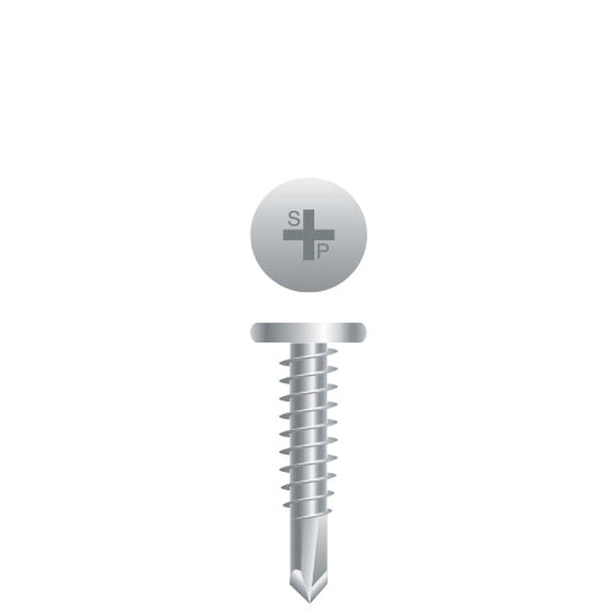 #10 Strong-Point Pancake Head 10-16 x 1, PH, Strong-Shield
