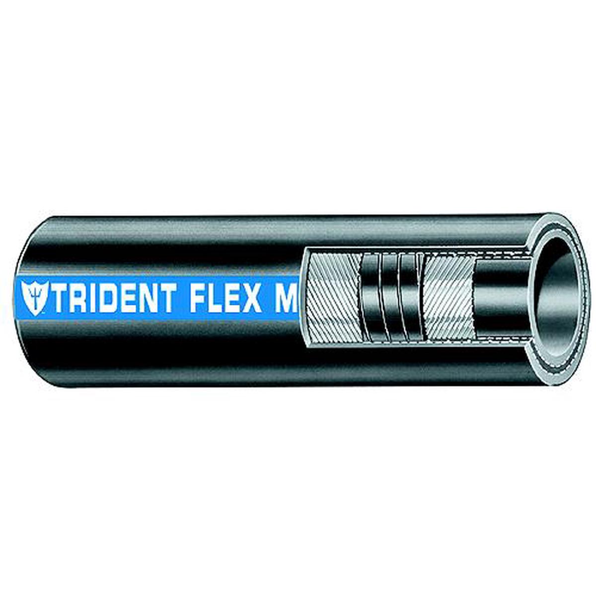 Trident Flex Water Hose w/Wire, 5/8 x 12.5'