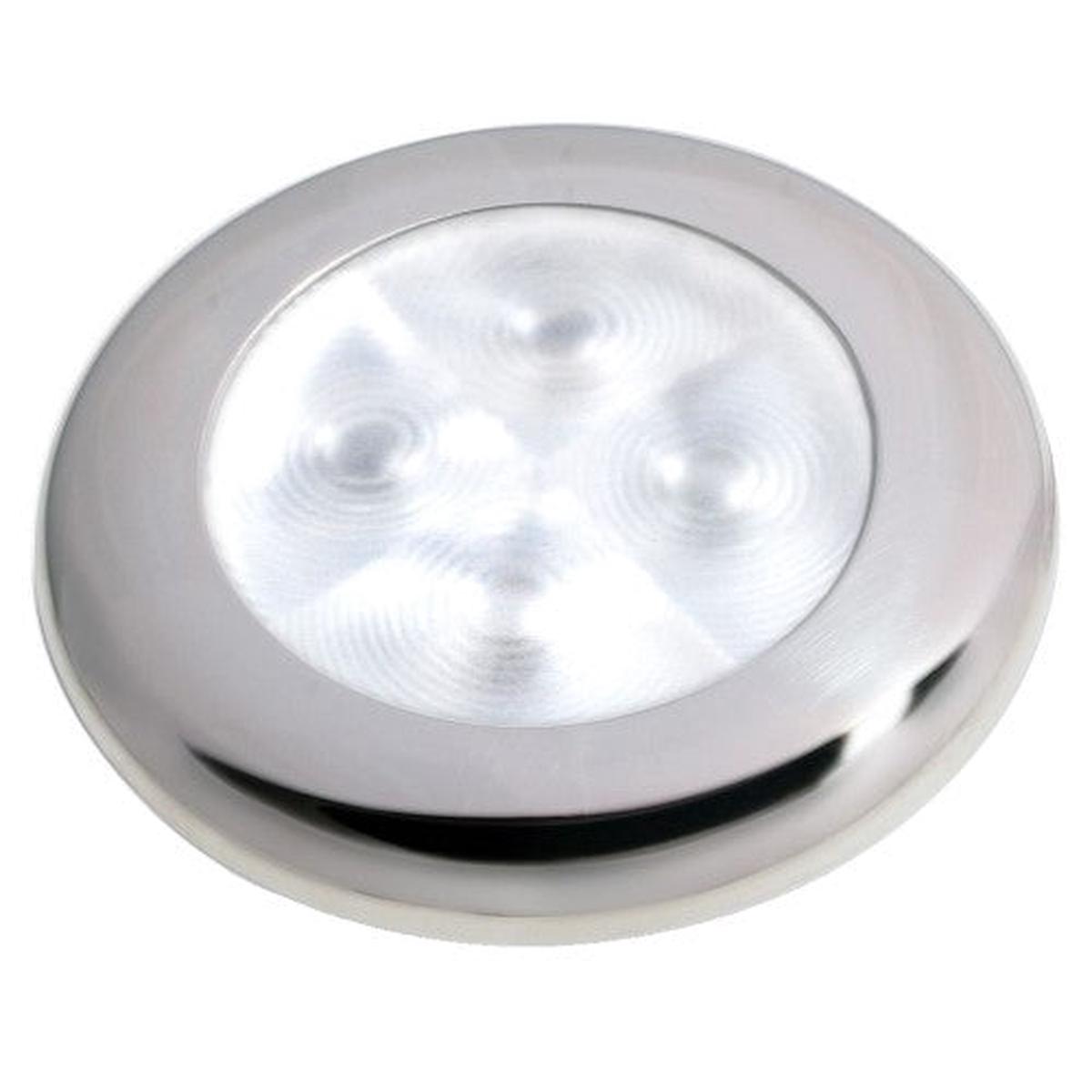 WHITE 12VCTY LIGHT PLD S/S RIM