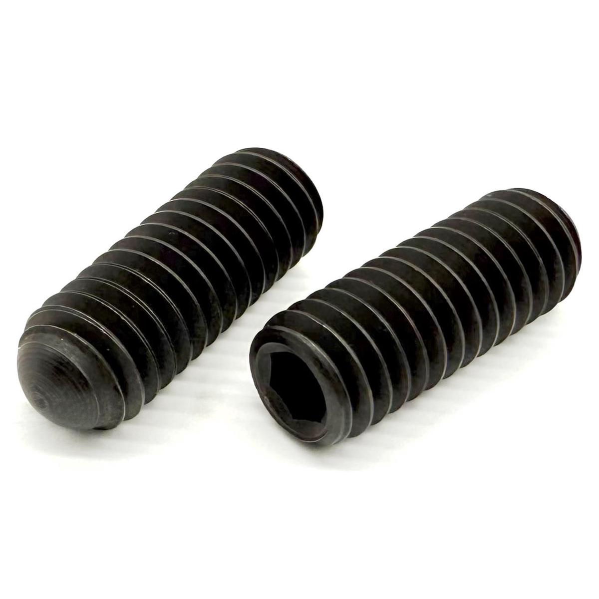 #10-24x5/16" Alloy Oval Point Allen Socket Set Screw Black Oxide