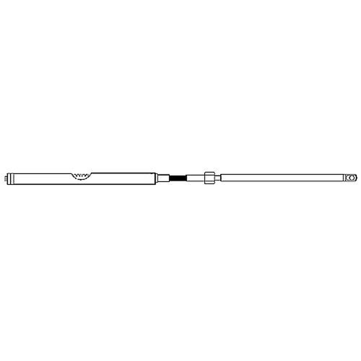 UFLEX M86 Universal Rack & Pinion Steering Cable (Replaces UFLEX, Morse Command 200 or Teleflex SSC124), 20'
