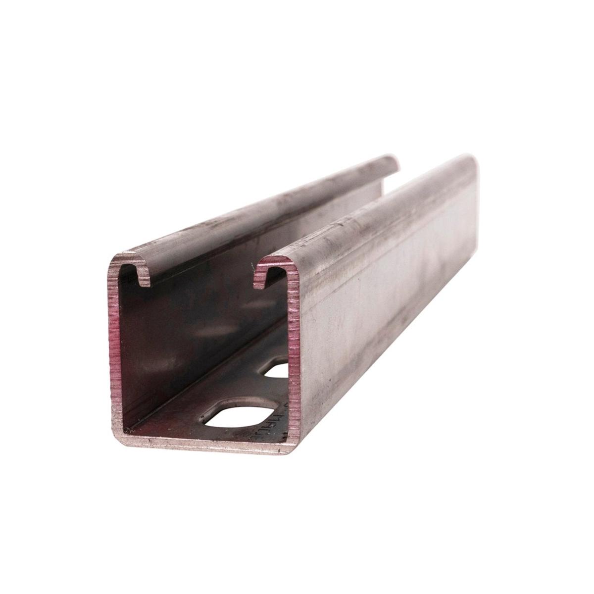 1-5/8" x 1-5/8" Short Slotted Strut Channel 1 ft. - 316 Stainless Steel