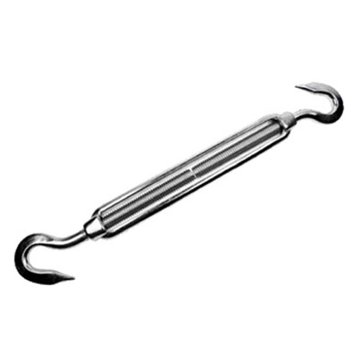7/8" x 10-3/4" Hook & Hook Stainless Steel Turnbuckle