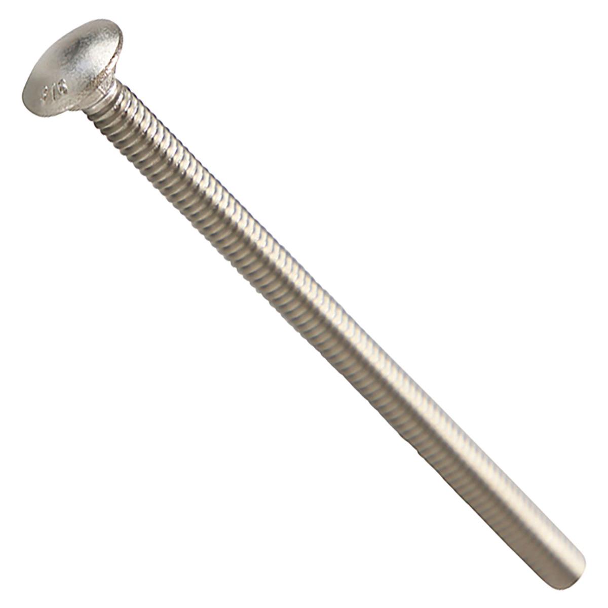 Conquest 1/4" x 4" Carriage Bolt - 316 Stainless Steel
