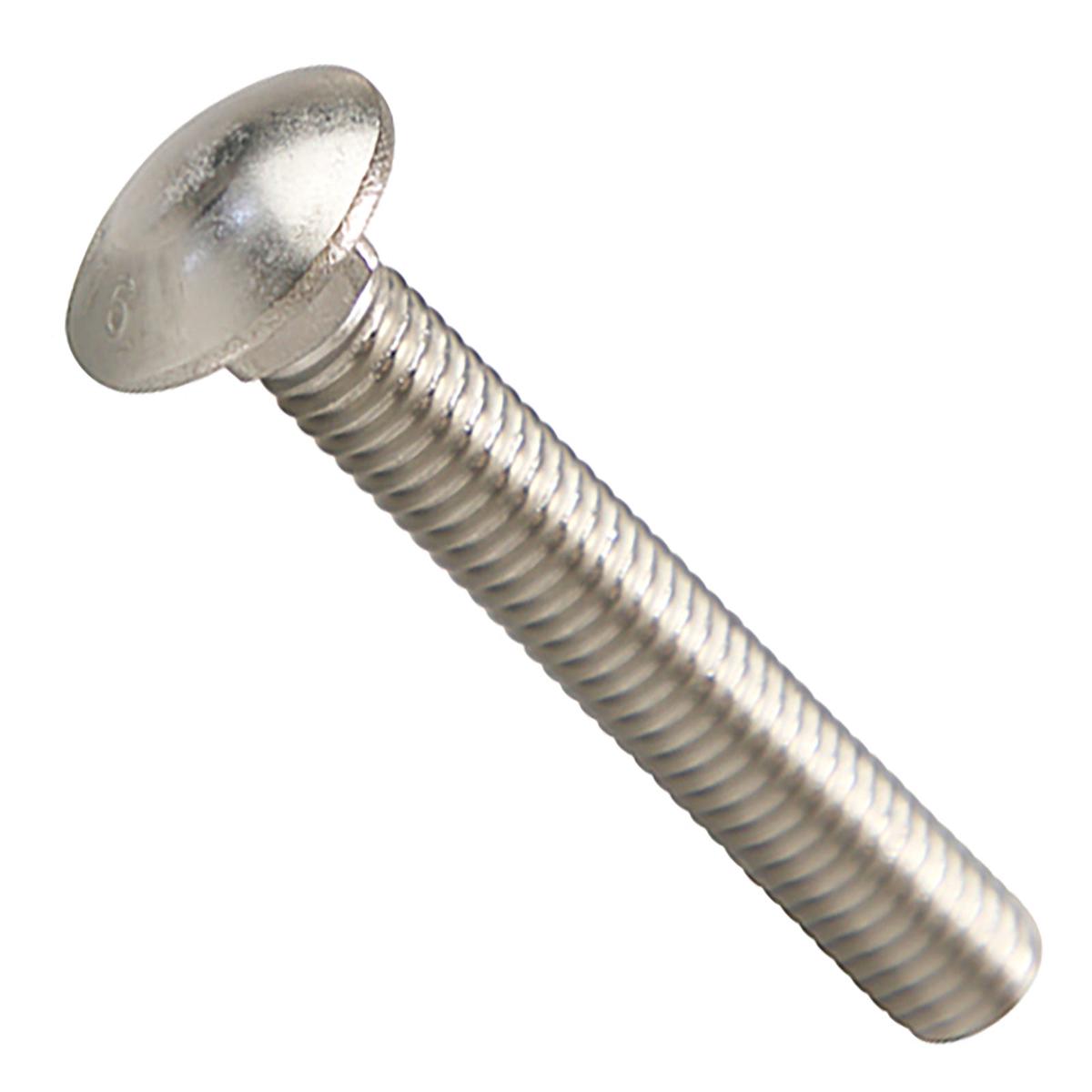 Conquest 3/8" x 2-1/2" Carriage Bolt - 316 Stainless Steel | Qty. 300 (Carton)
