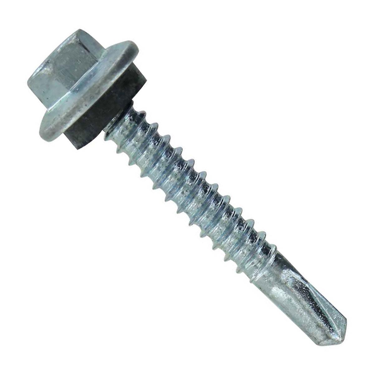 ST Fastening #12 X 1-1/2" Self-Drilling Maxx Steelbinder Metal Roofing Screw - Electro-Galvanized | Qty. 2,500 (Carton)