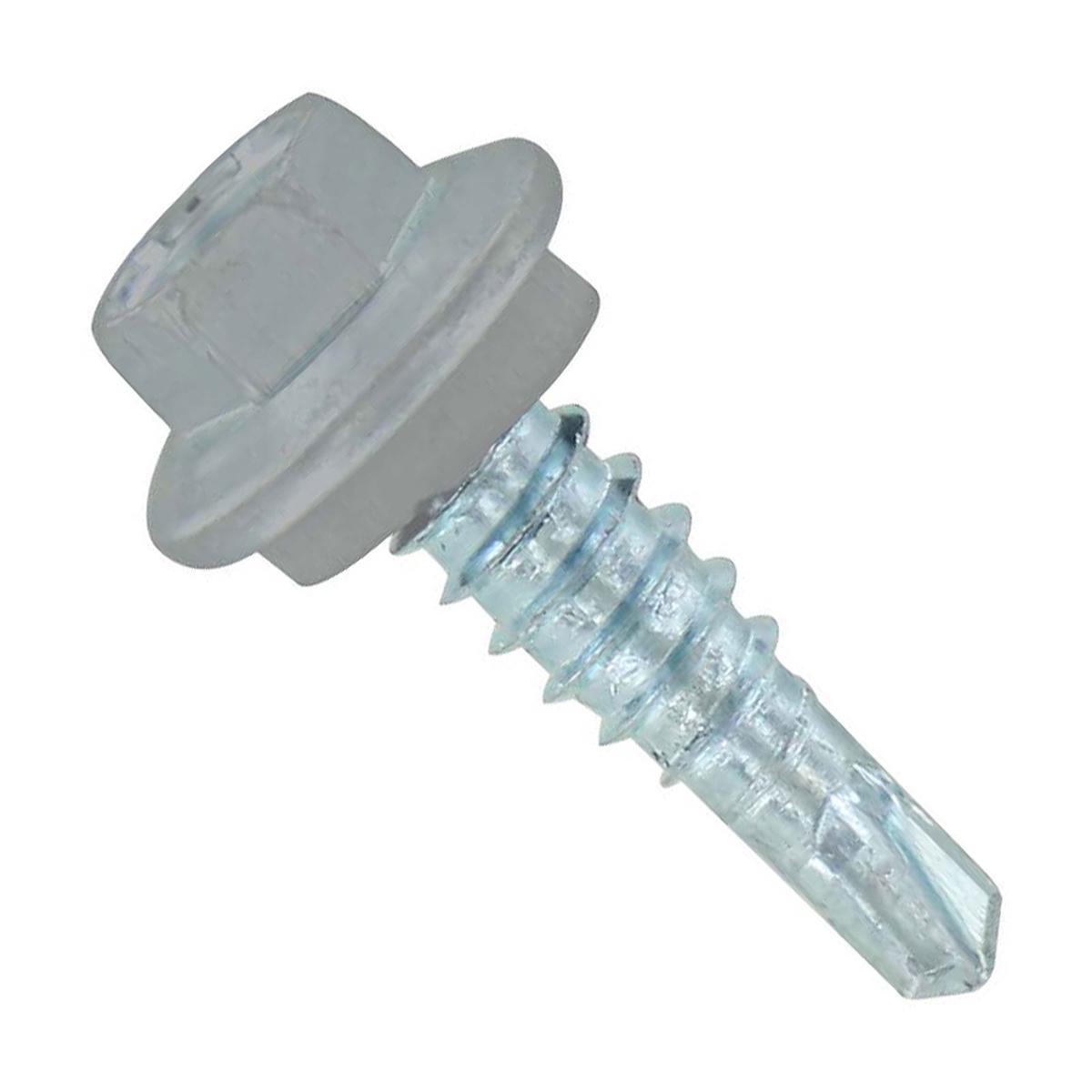 ST Fastening #14 X 7/8" Self-Drilling Maxx Steelbinder Metal Roofing Screw, Hex-Washer Head - Light Gray | Qty. 120,000 (Pallet)