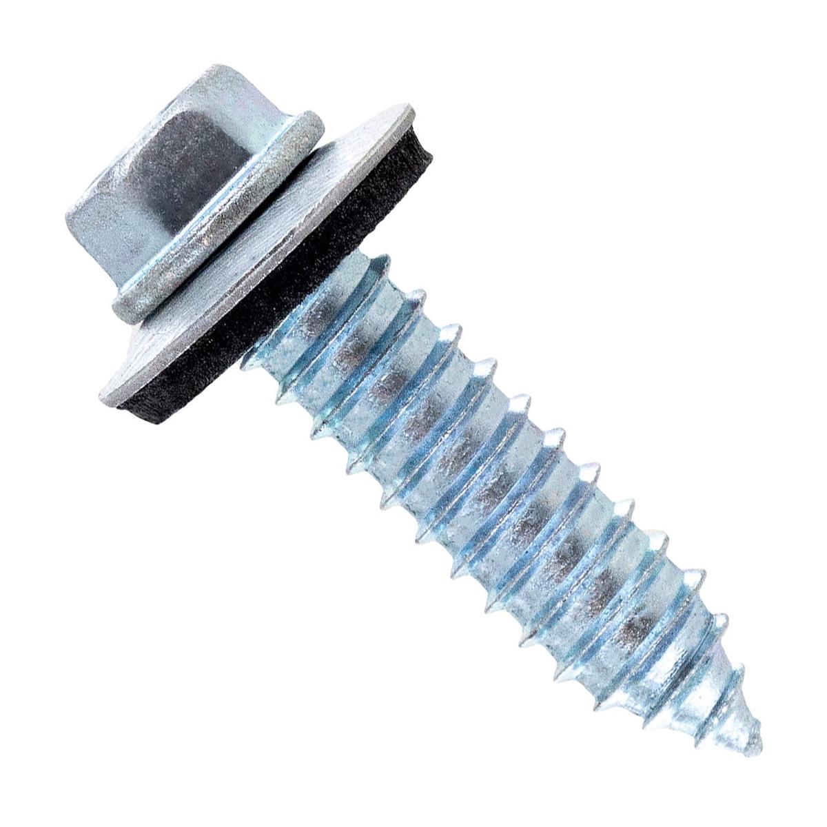 ST Fastening #17 x 1" Tapping Steelbinder Metal Roofing Screw - Electro-Galvanized - Qty. 2,500 (Carton)