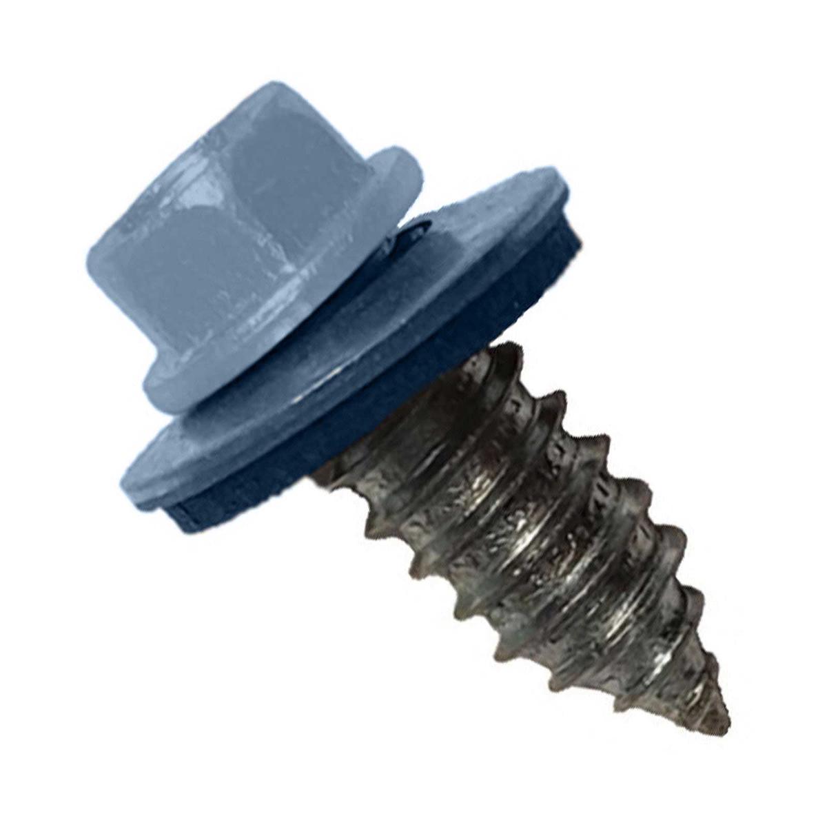 ST Fastening #17 x 3/4" Tapping Steelbinder Metal Roofing Screw, Hex Washer Head - Hawaiian Blue | Qty. 120,000 (Pallet)