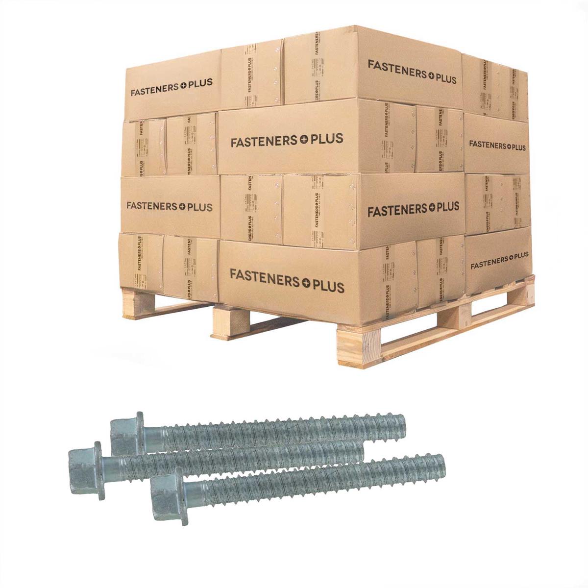 Tapcon 5/8" x 5" LDT Large Diameter Concrete Screw, Hex Head - Zinc | Qty. 2,400 (Pallet)