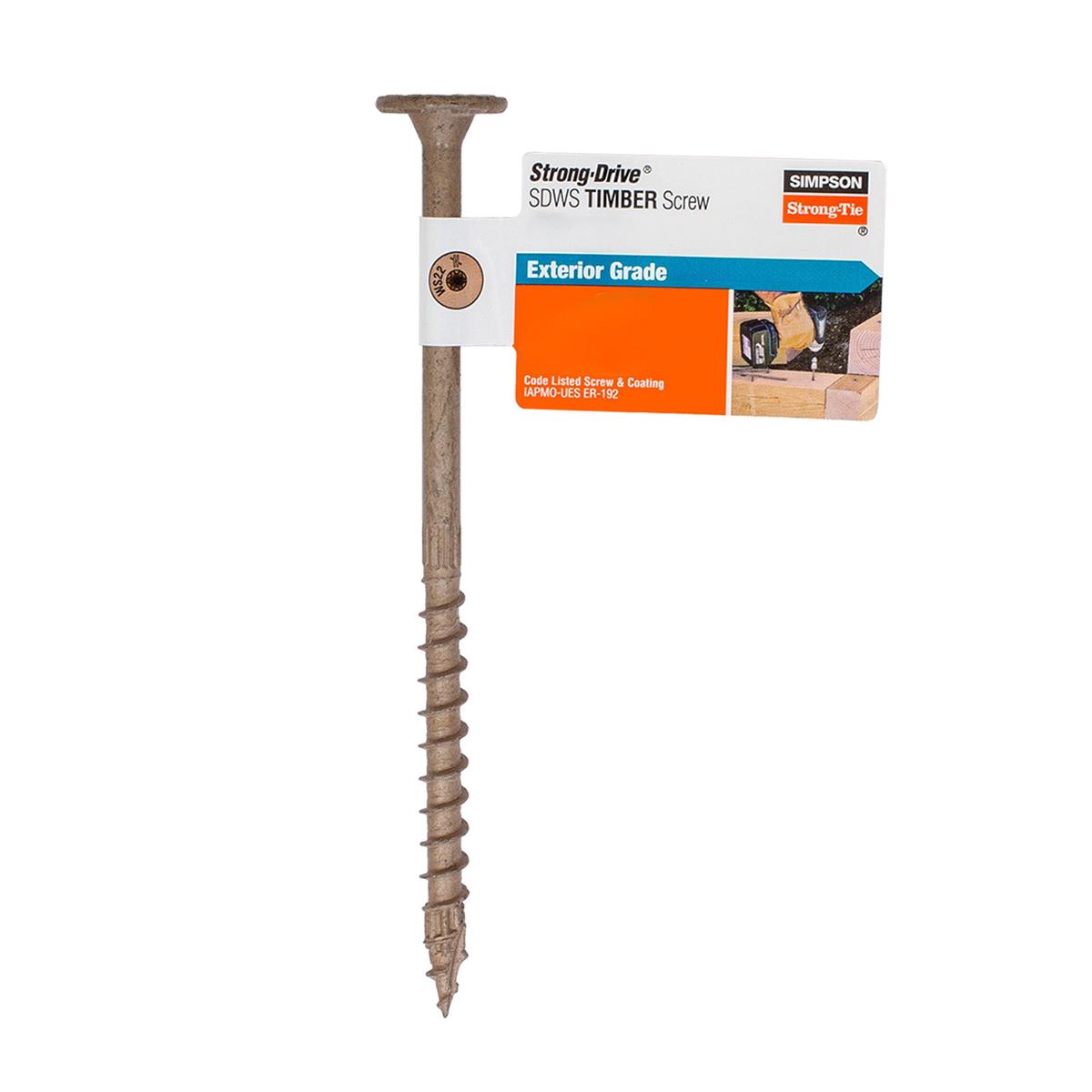 0.220" x 5" Strong-Tie SDWS22500DB-RP1 Timber Screw - Double Barrier Coating, Tan | Qty. 1