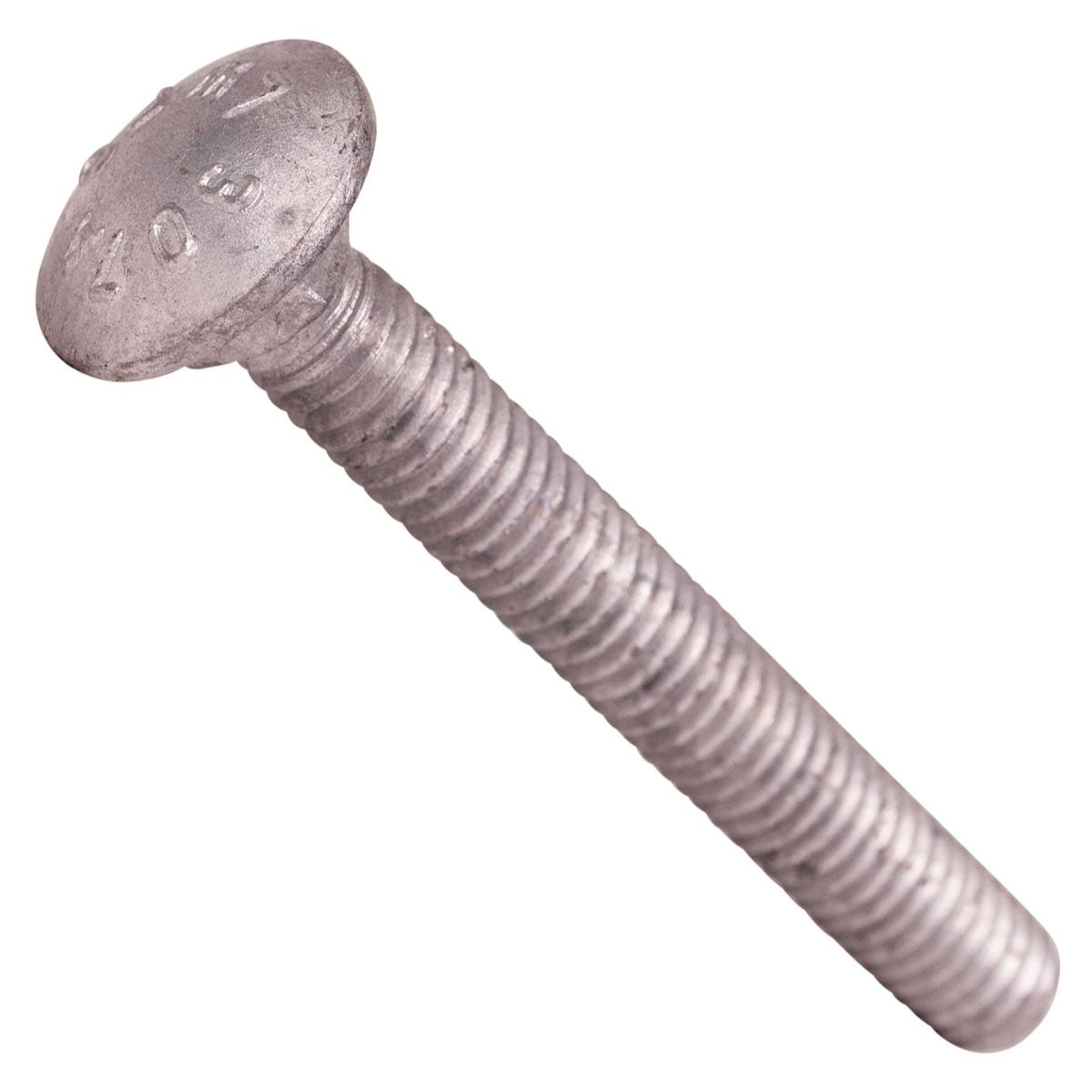 Conquest 5/16" x 2-1/2" A307 Carriage Bolt - Hot Dip Galvanized