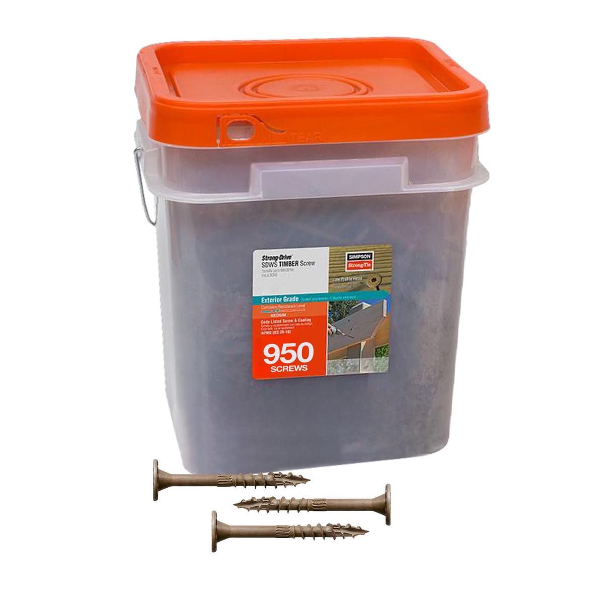0.220" x 3" Strong-Tie SDWS22300DB Timber Screw - Double Barrier Coating, Tan | Qty. 950
