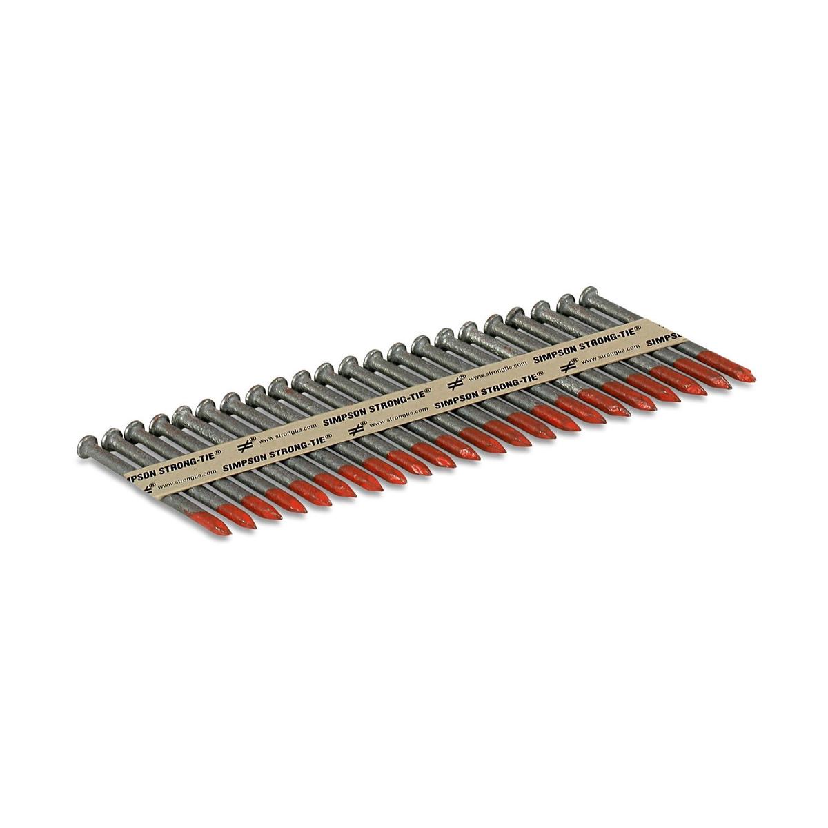 .162" x 2-1/2" Smooth Shank Connector Nail 33 Degree - Hot-Dip Galvanized, Pkg 2000