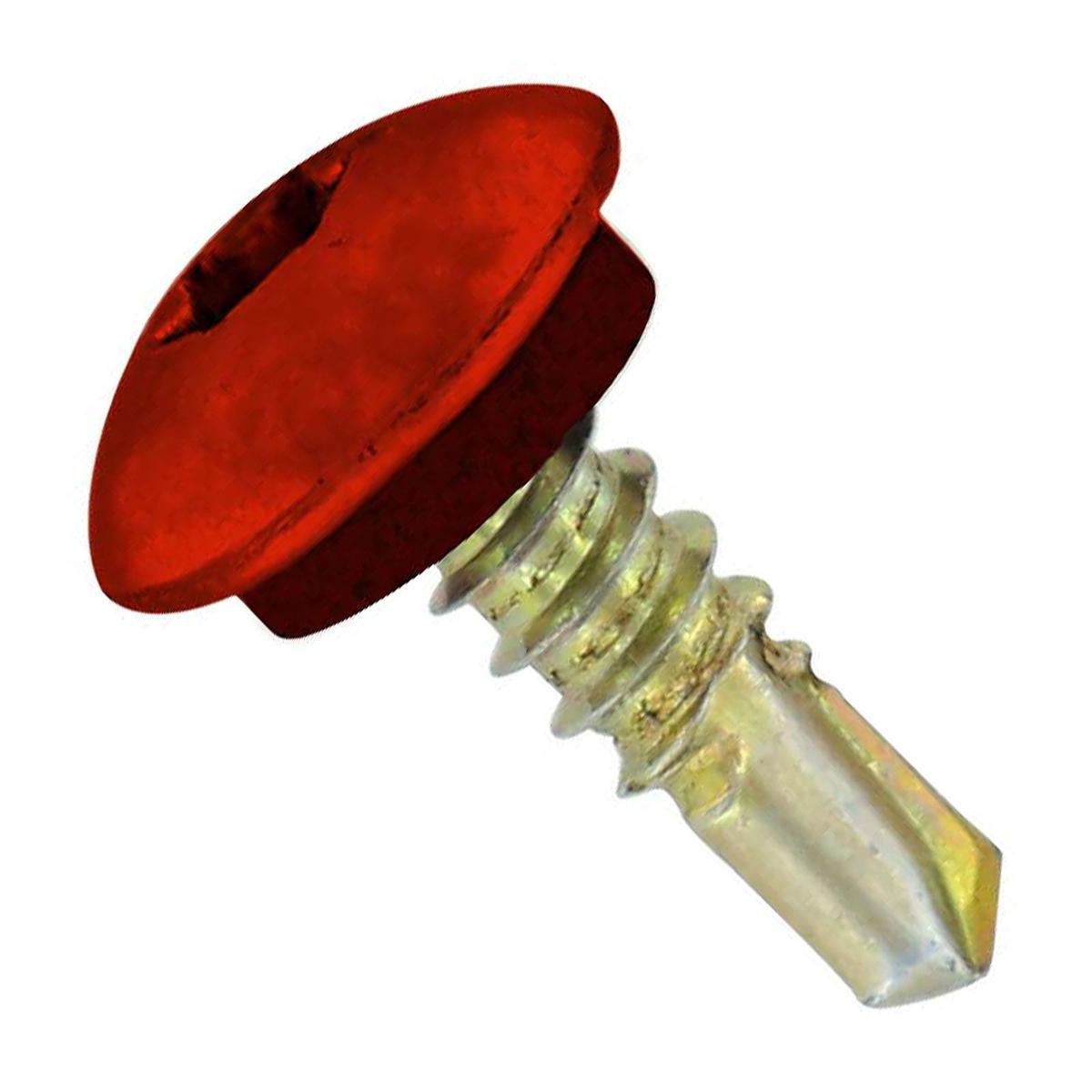 ST Fastening 1/4" x 7/8" Self-Drilling Eclipse Steelbinder Metal Roofing Stitch Screw, Truss Head - Rustic Red | Qty. 120,000 (Pallet)
