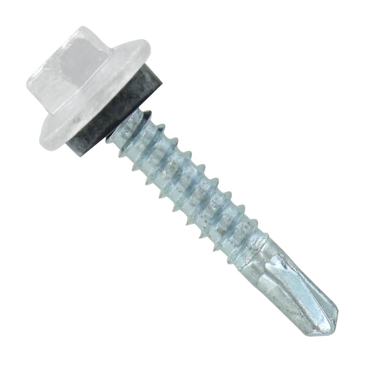 ST Fastening #12 X 1-1/4" Self-Drilling Maxx Steelbinder Metal Roofing Screw - Polar White | Qty. 120,000 (Pallet)