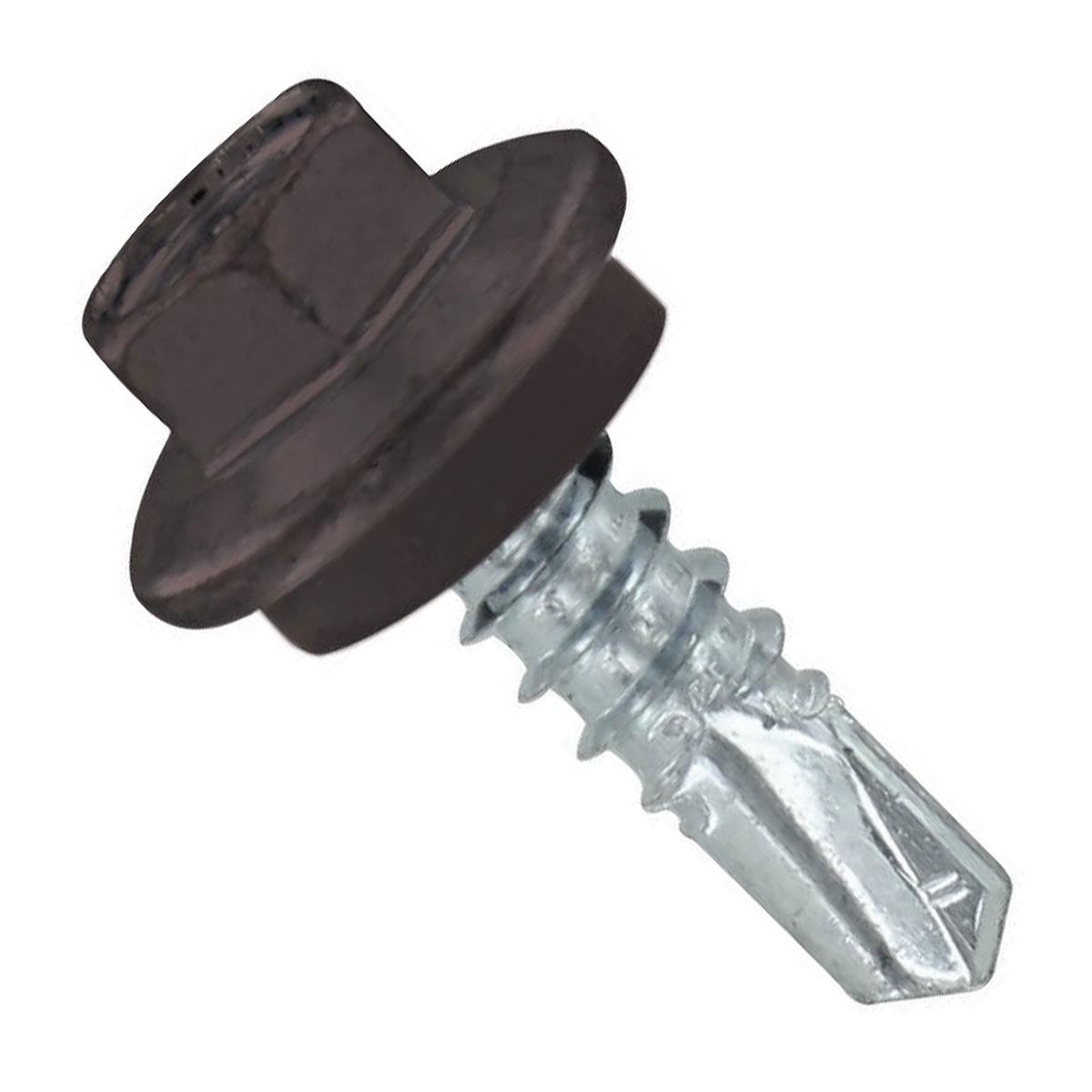 ST Fastening #12 X 3/4" Self-Drilling Maxx Steelbinder Metal Roofing Screw - Charcoal Gray | Qty. 2,500 (Carton)