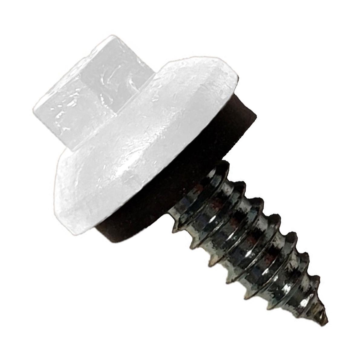 ST Fastening #14 x 3/4" Tapping ZXL Steelbinder Metal Roofing Screw, Hex Washer Head - Bright White - Qty. 2,500 (Carton)