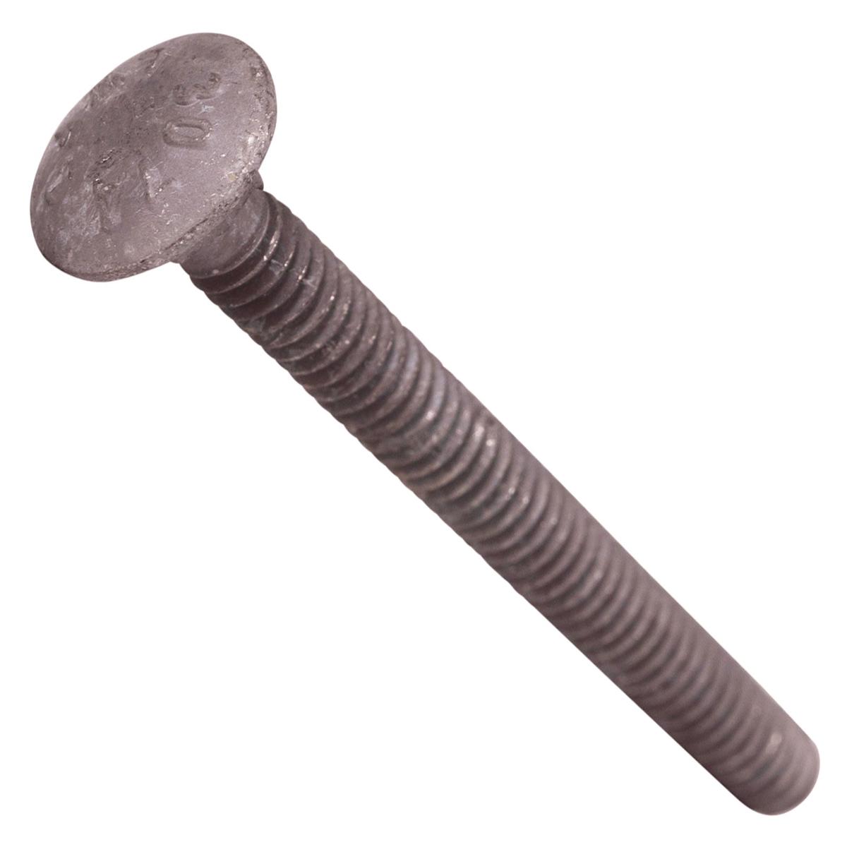 Conquest 1/4" x 2-1/2" A307 Carriage Bolt - Hot Dip Galvanized