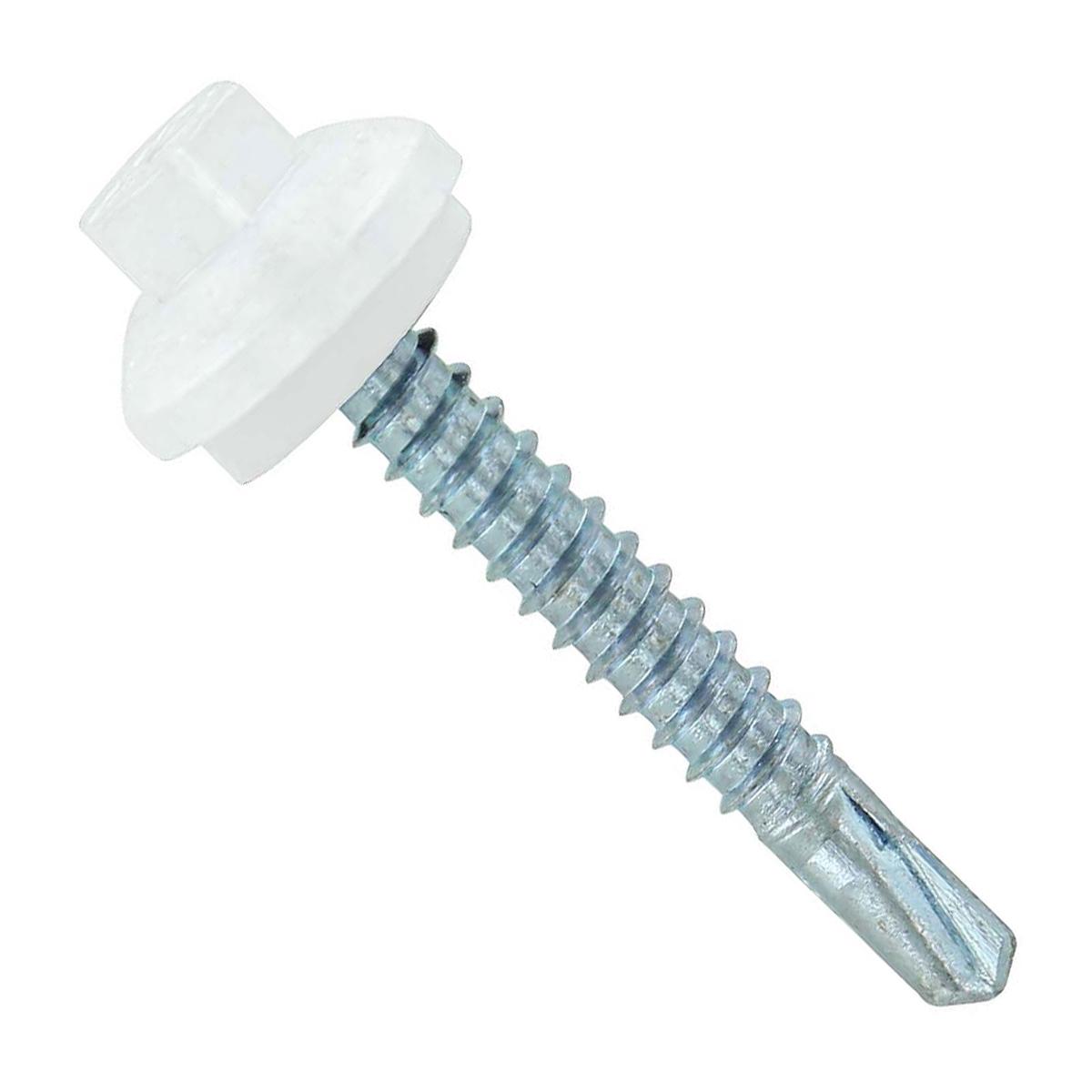 ST Fastening #12 x 1-1/2" Self-Drilling ZXL Steelbinder Metal Roofing Screw, Hex-Washer Head - Bright White | Qty. 96,000 (Pallet)