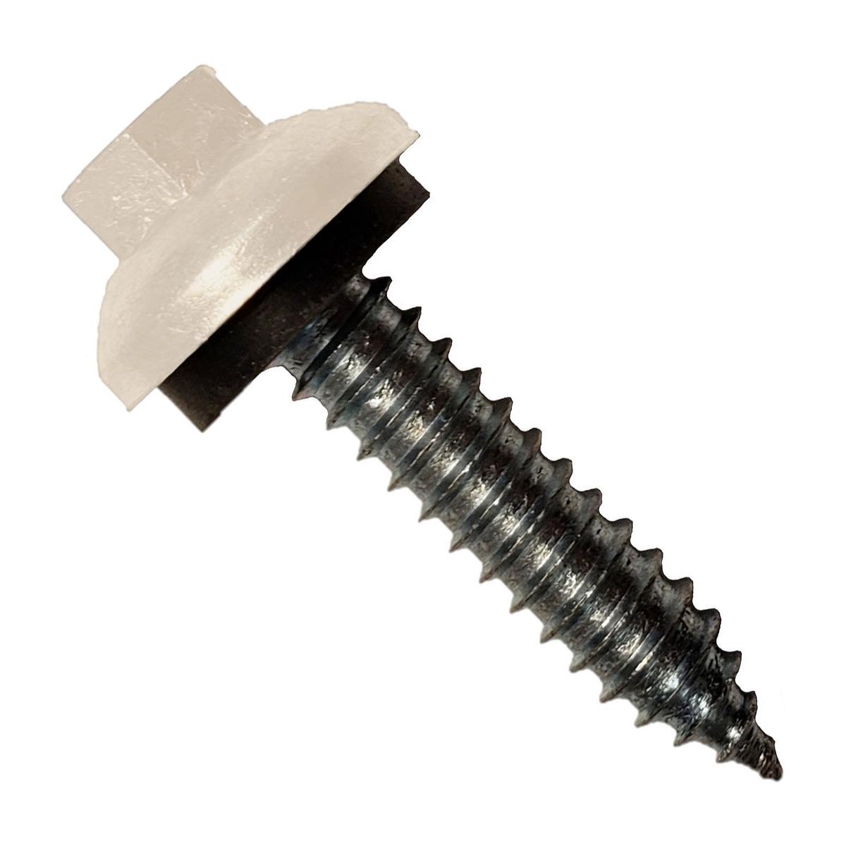 ST Fastening #14 x 1-1/4" ZXL Tapping Steelbinder Metal Roofing Screw - Light Stone - Pkg 250