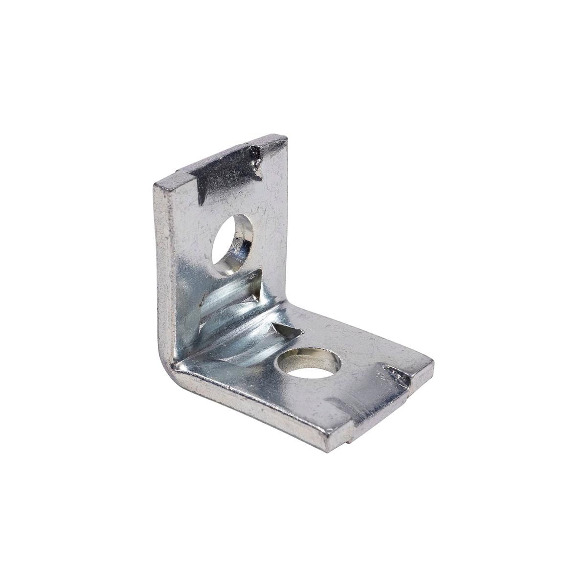 2-Hole Indent Strut Angle 2" x 2"- Electro-Galvanized