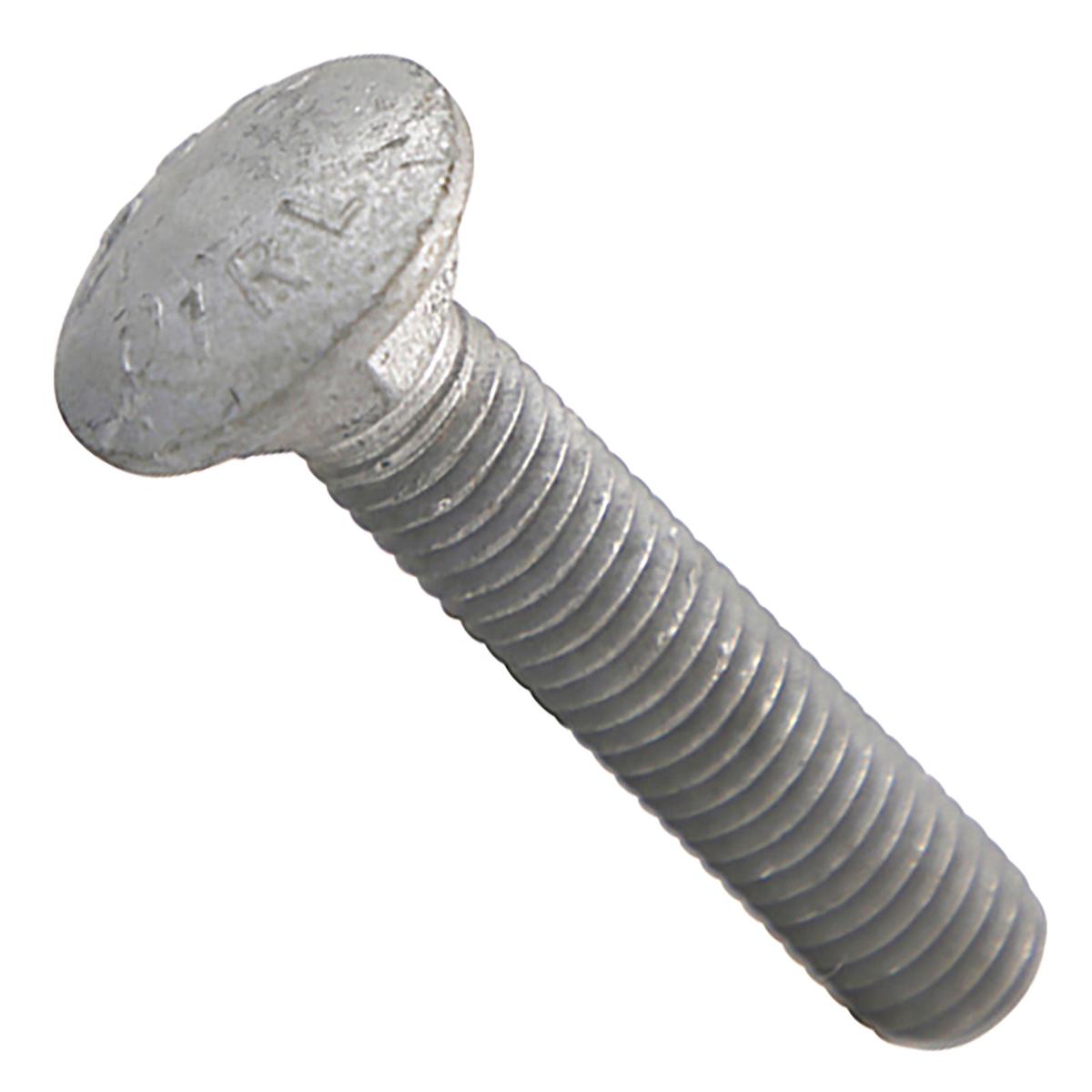 Conquest 1/2" x 2-1/2" A307 Carriage Bolt - Hot Dip Galvanized