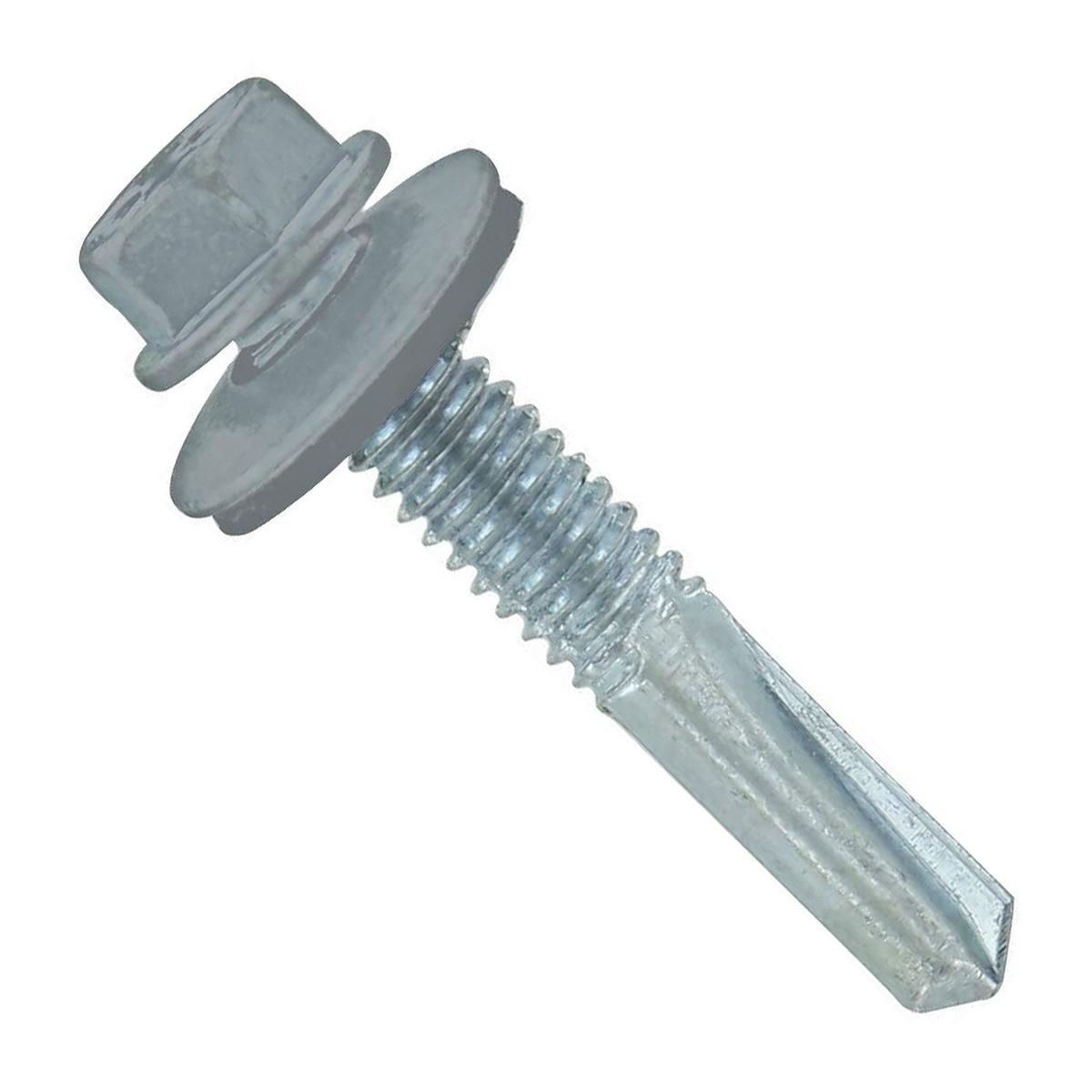ST Fastening #12 x 1-1/4" Self-Drilling HG Steelbinder Metal Roofing Screw, Hex-Washer Head - Light Gray | Qty. 120,000 (Pallet)