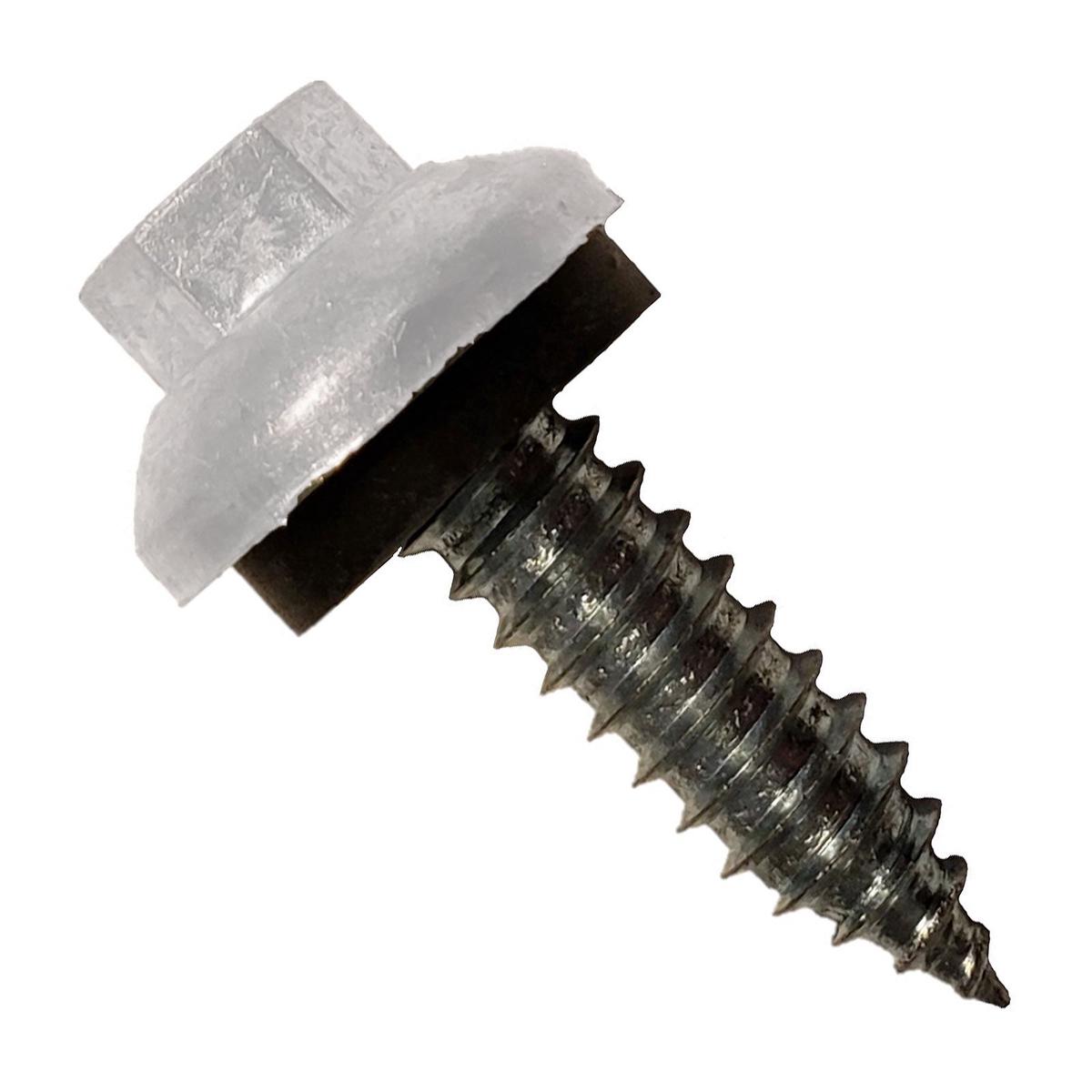 ST Fastening #14 x 1" ZXL Tapping Steelbinder Metal Roofing Screw - Alamo White - Pkg 250