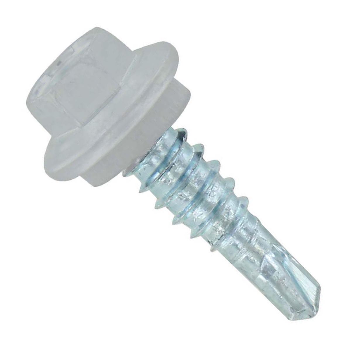 ST Fastening #14 X 7/8" Self-Drilling Maxx Steelbinder Metal Roofing Screw, Hex-Washer Head - Alamo White | Qty. 120,000 (Pallet)