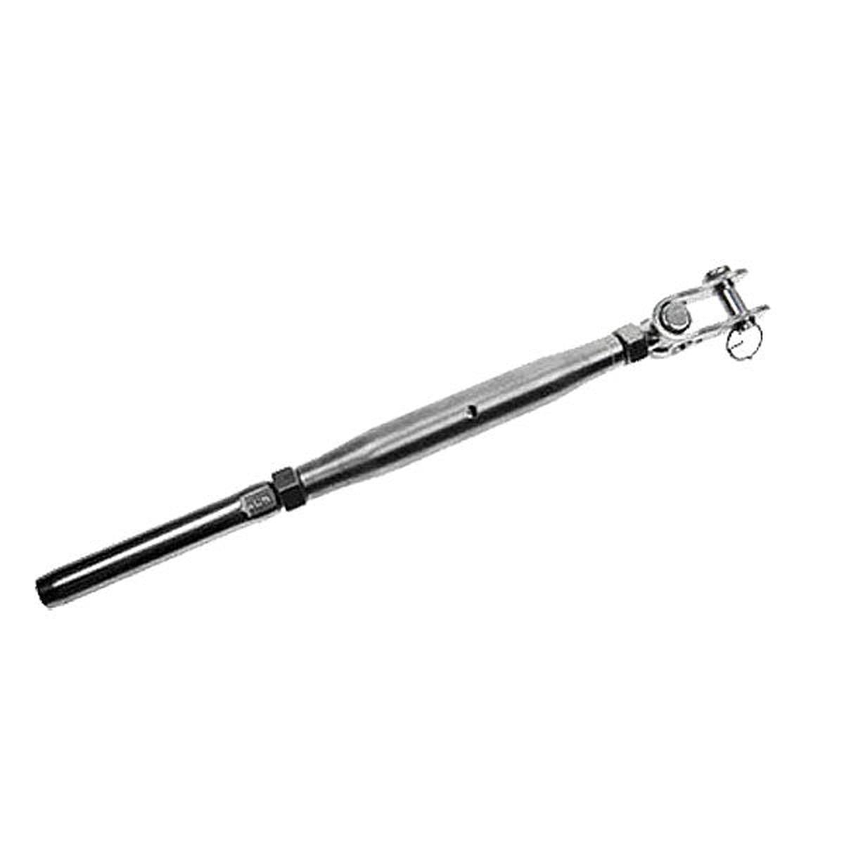 5/8" x 7-5/8" Toggle & Swage Stud Stainless Steel Turnbuckle | 3/8" Cable