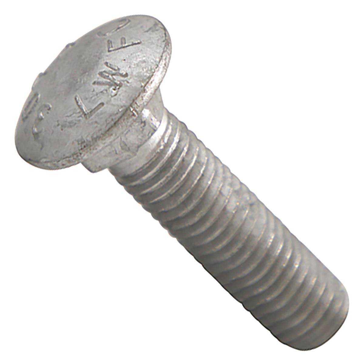 Conquest 1/2" x 2" A307 Carriage Bolt - Hot Dip Galvanized | Qty. 350 (Carton)