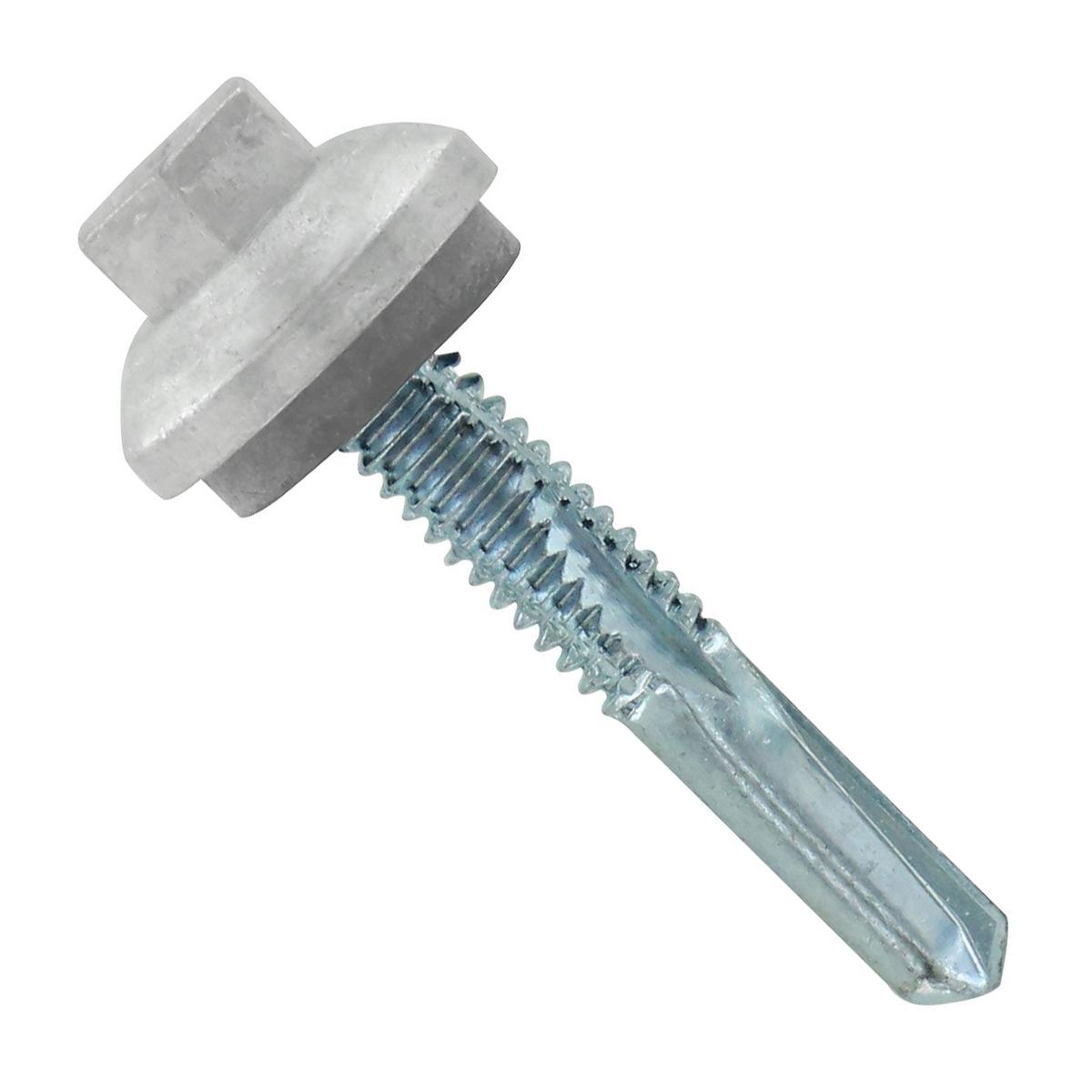 ST Fastening #12 x 1-1/4" Self-Drilling ZXL HG Steelbinder Metal Roofing Screw, Hex Cupped Washer Head - Alamo White | Qty. 2,000 (Carton)