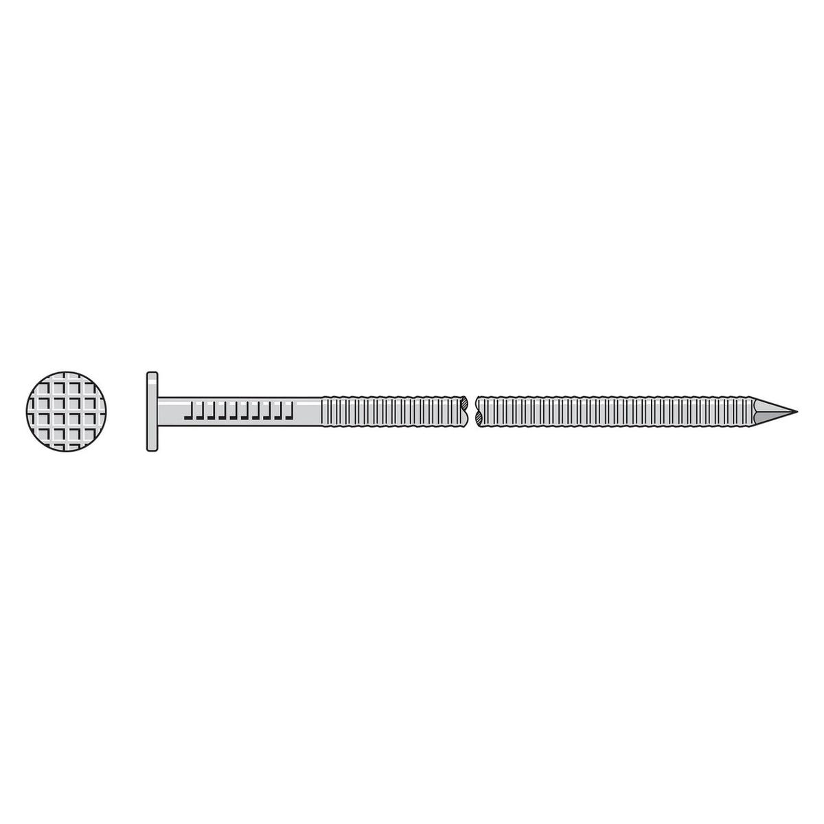 0.148 x 3-1/2" - Annular Ring Shank Post and Beam Nail - 304 Stainless Steel, 25 lb.